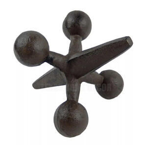 Cast Iron Jack Bookend Heavy Duty Doorstop Paperweight Antique Style 6"